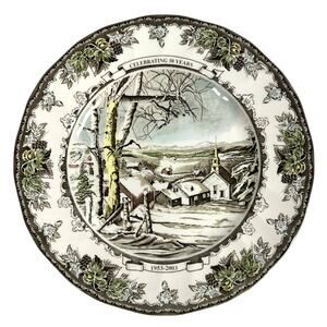 Johnson Bros Friendly Village England Vintage 50th Anniversary Limited Ed. Plate